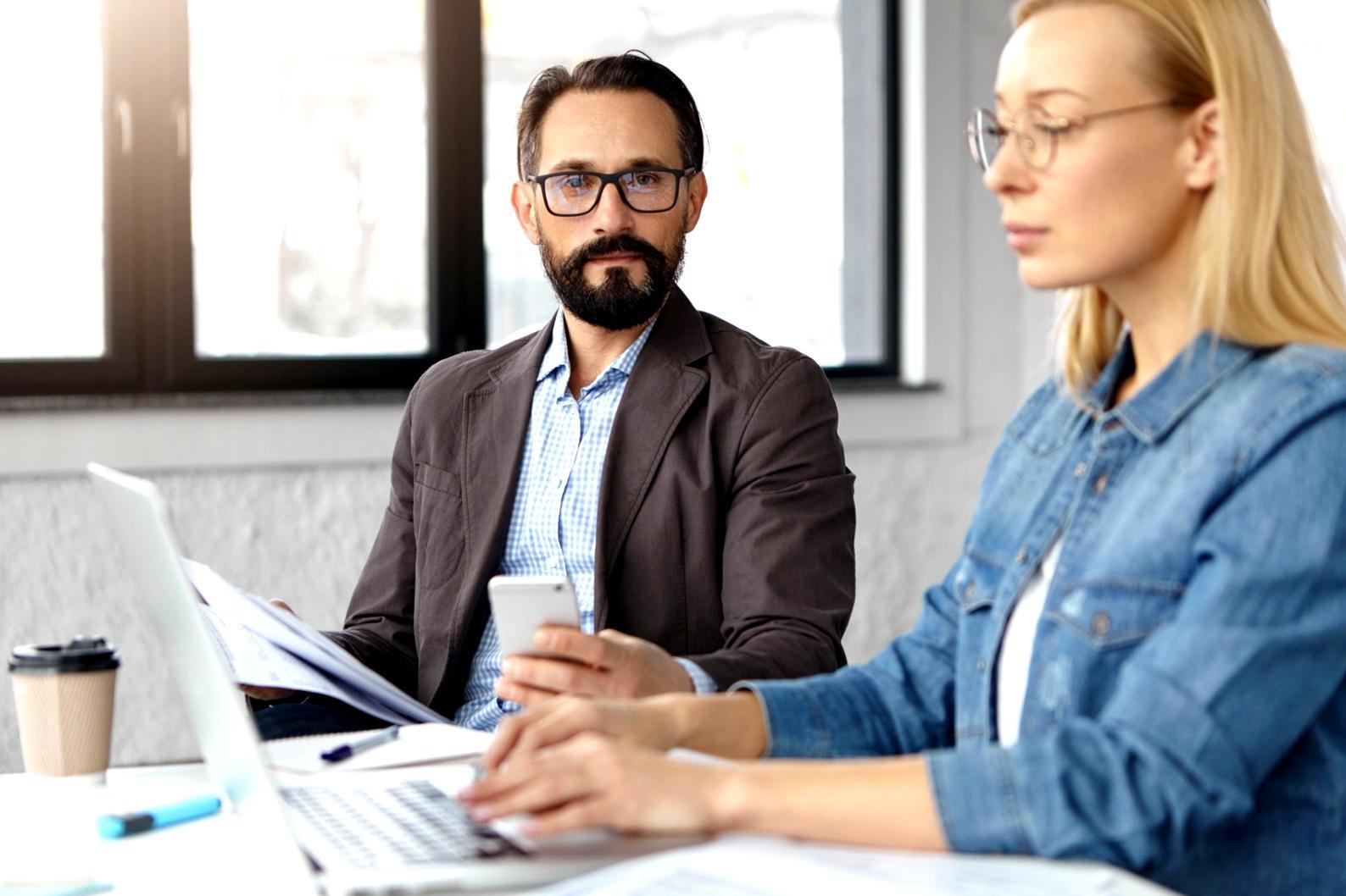 Professional business consultation meeting